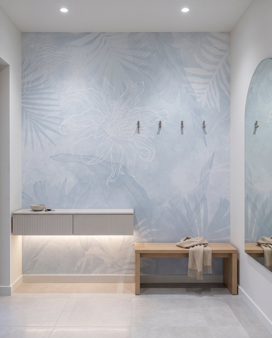 Folhas tropicais esbatidas — interior 7