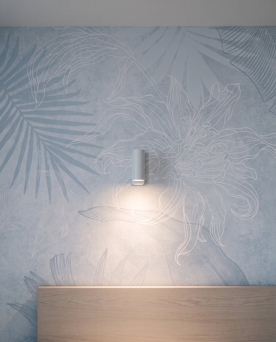 Folhas tropicais esbatidas — detalhe