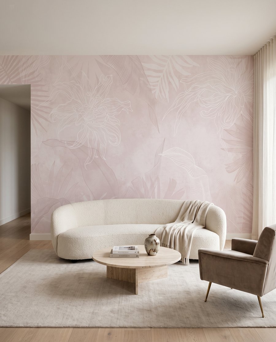 Folhas tropicais esbatidas — interior 4