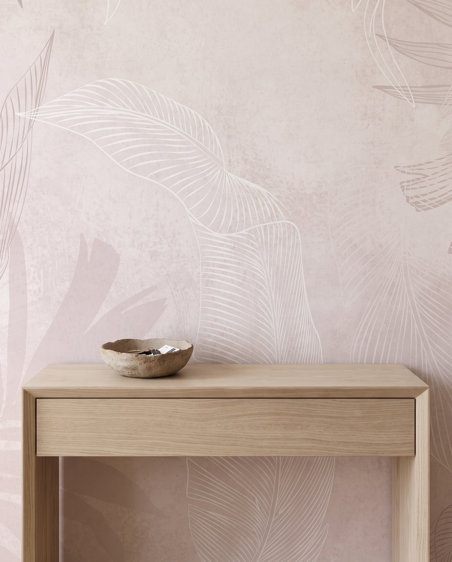 Folhas tropicais esbatidas — interior 8