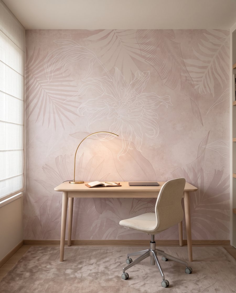 Folhas tropicais esbatidas — interior 10