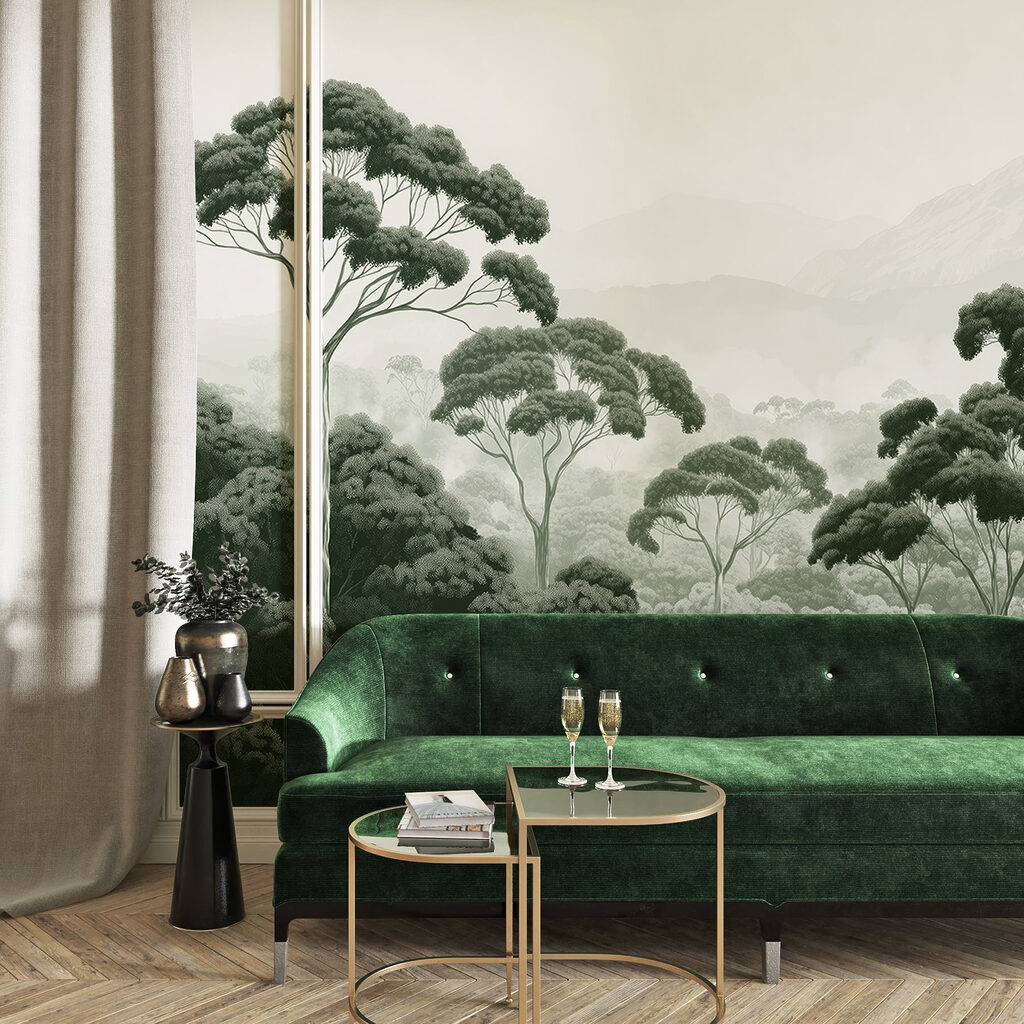 Copas altas sobre névoa — interior 2