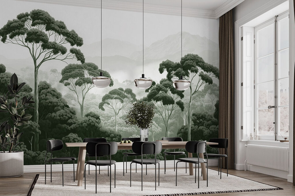 Copas altas sobre névoa — interior 5