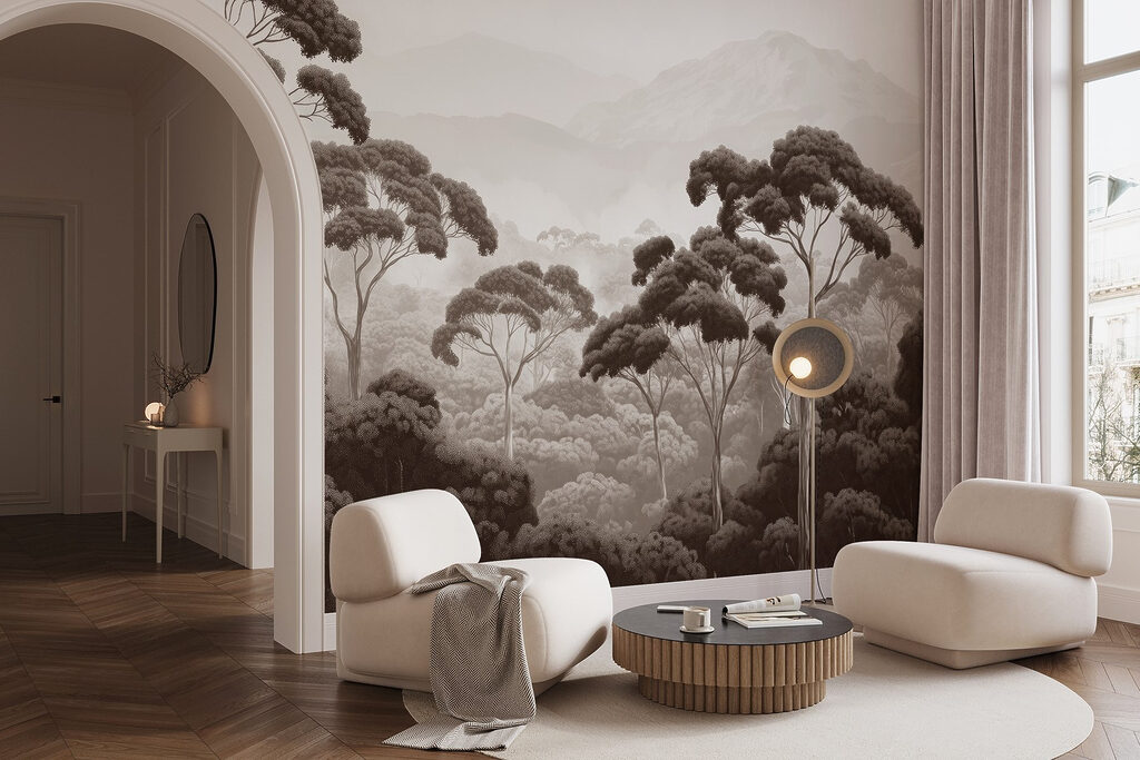 Copas altas sobre névoa — interior 5