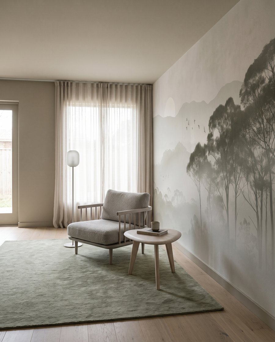 Árvores sobre a névoa — interior 4