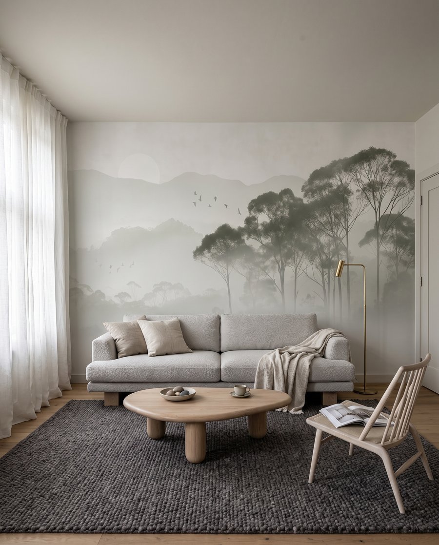 Árvores sobre a névoa — interior 2