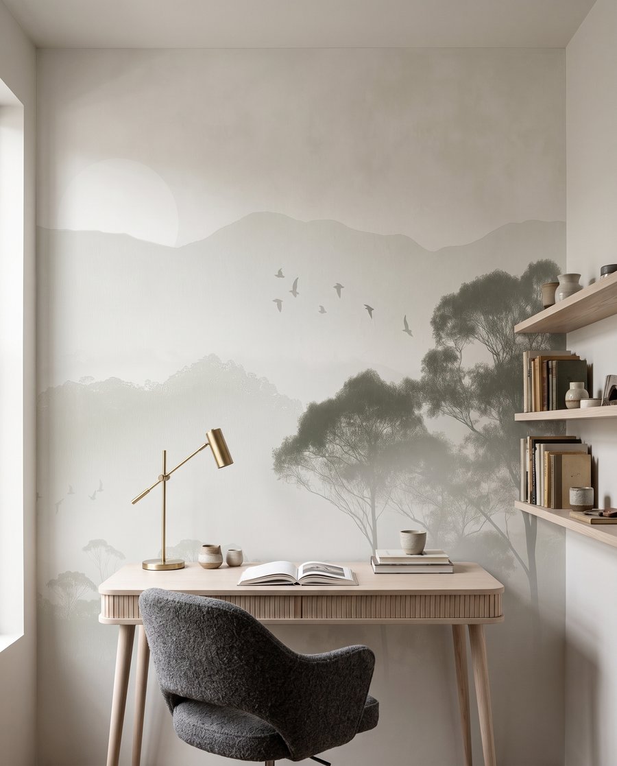 Árvores sobre a névoa — interior 9