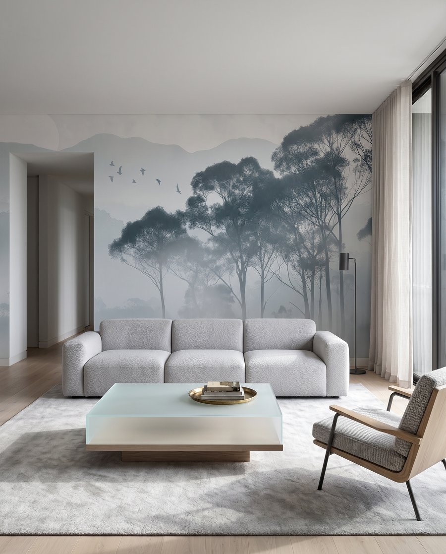 Árvores sobre a névoa — interior 3