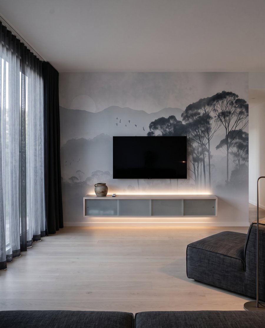 Árvores sobre a névoa — interior 4