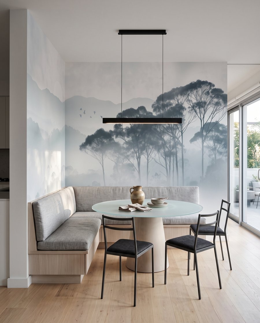 Árvores sobre a névoa — interior 5