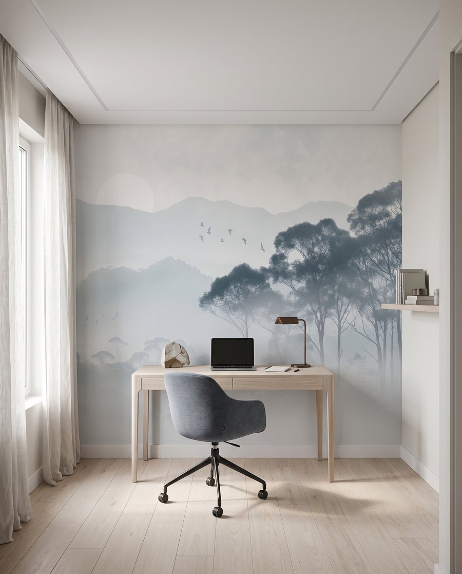 Árvores sobre a névoa — interior 6