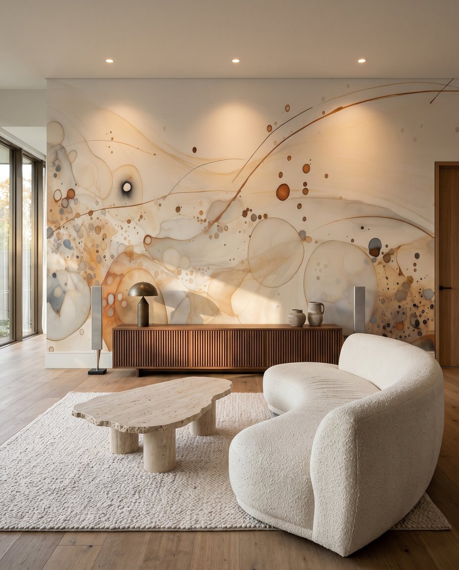 Círculos coloridos com salpicos — interior 6