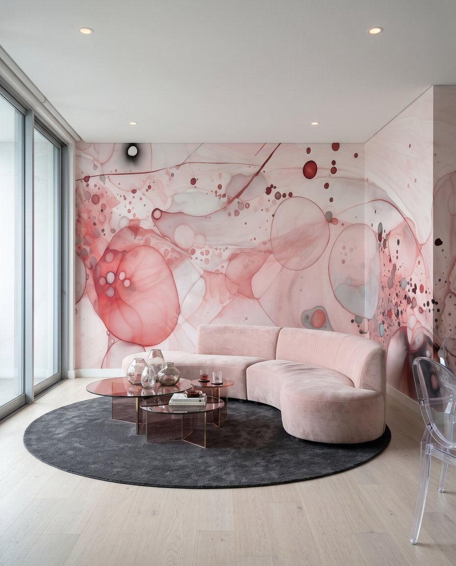 Círculos coloridos com salpicos — interior 1
