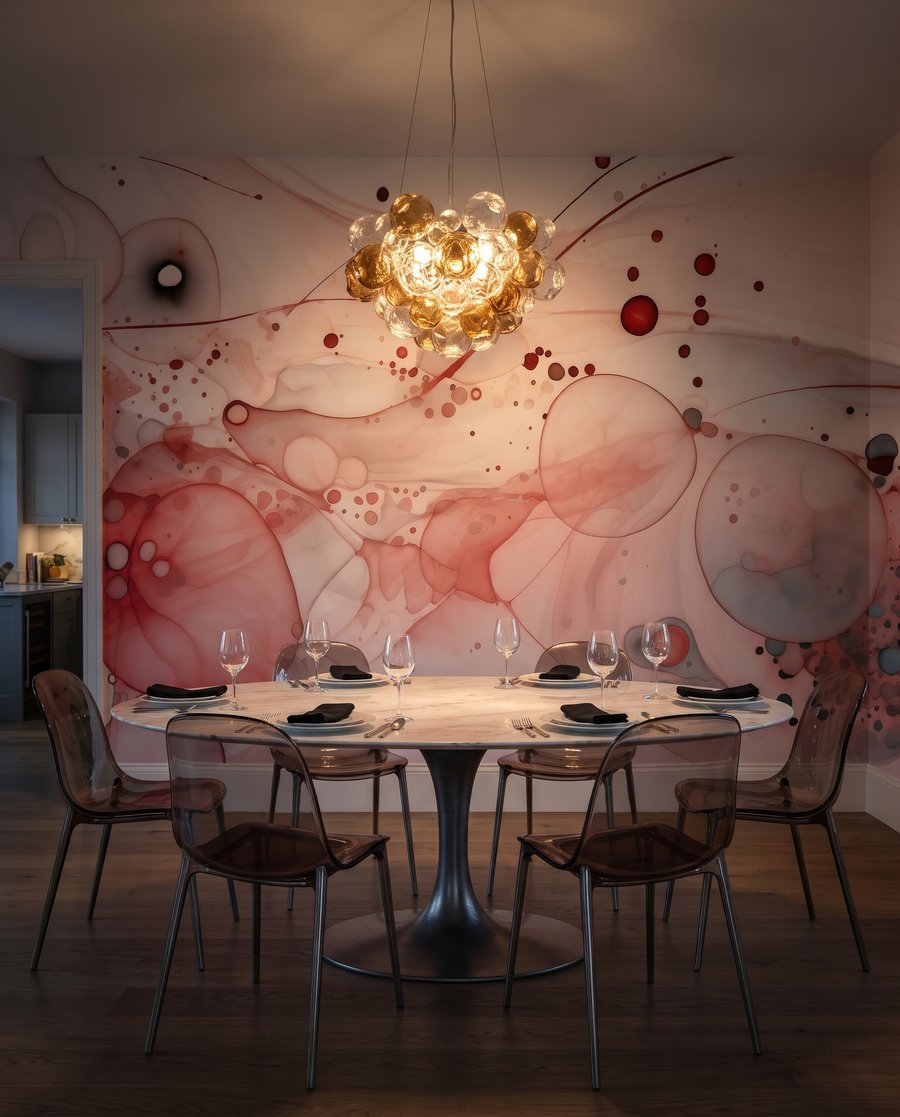 Círculos coloridos com salpicos — interior 6