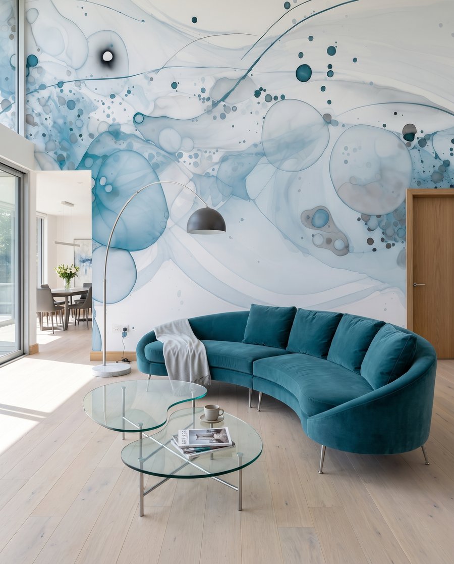 Círculos coloridos com salpicos — interior 3