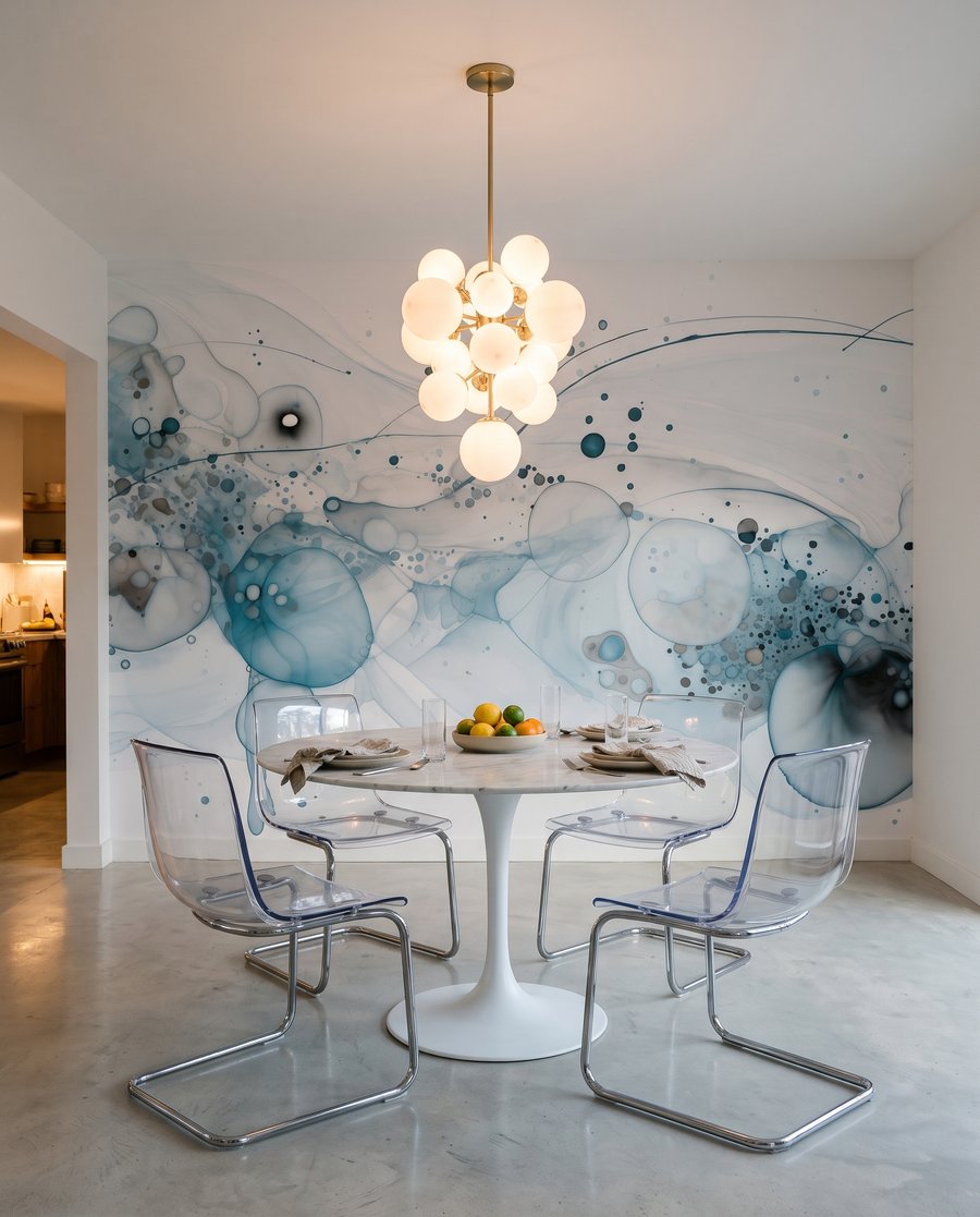Círculos coloridos com salpicos — interior 5