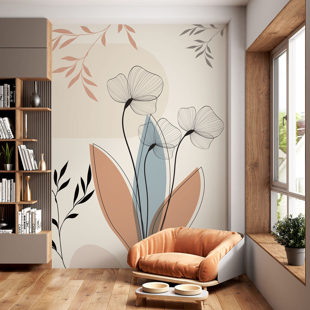 Linhas florais em arcos — interior 2