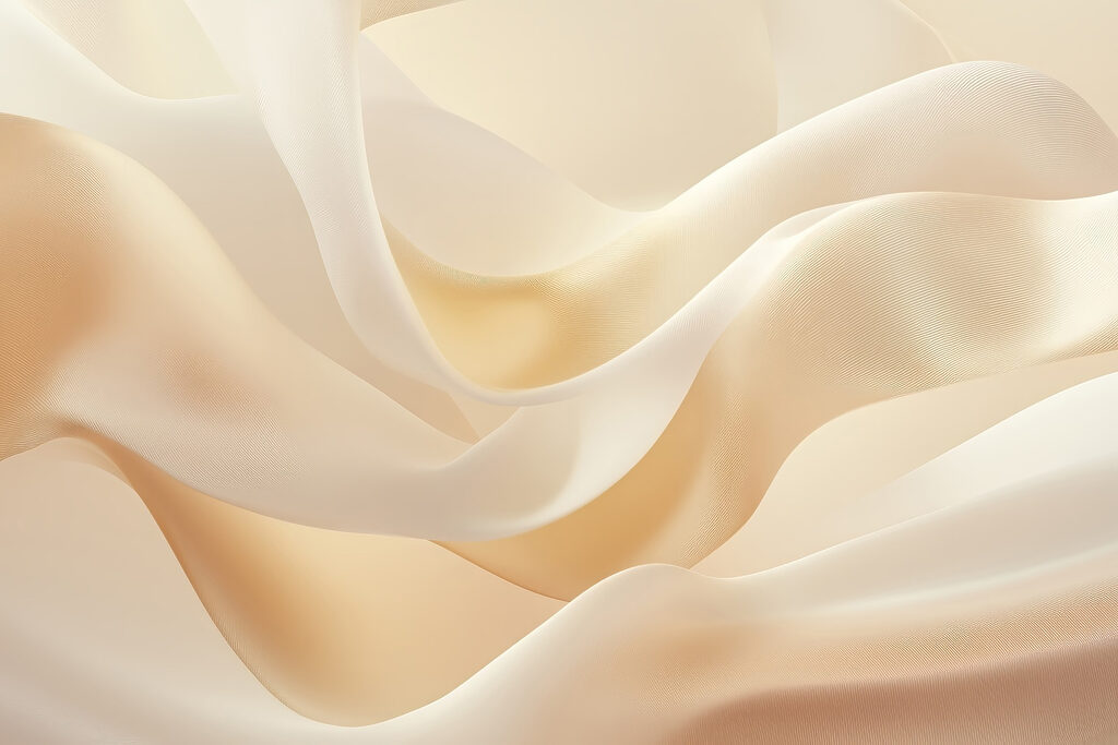 Dobras cremosas na luz — design completo