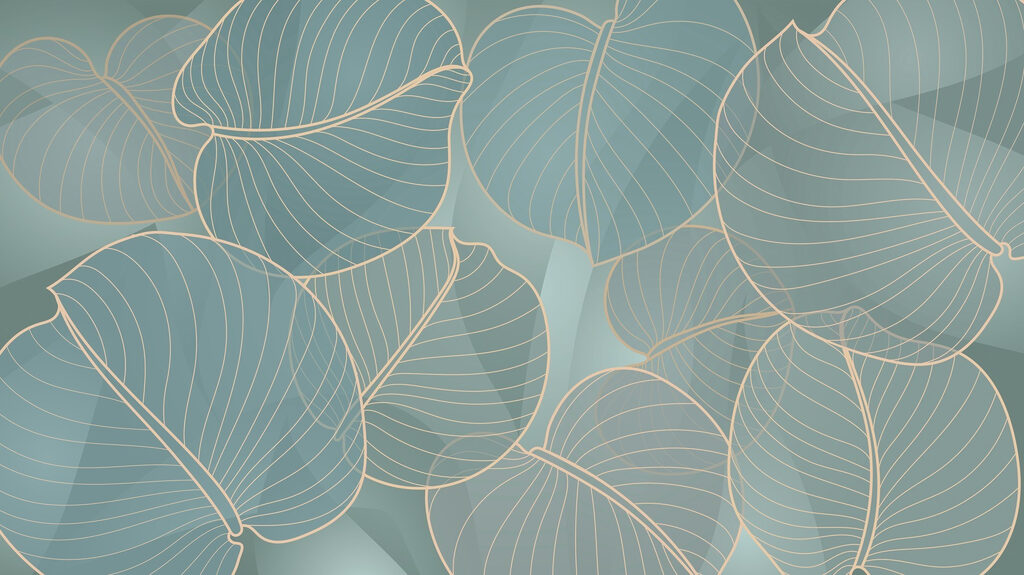 Bordas de folha verde-oliva — design completo