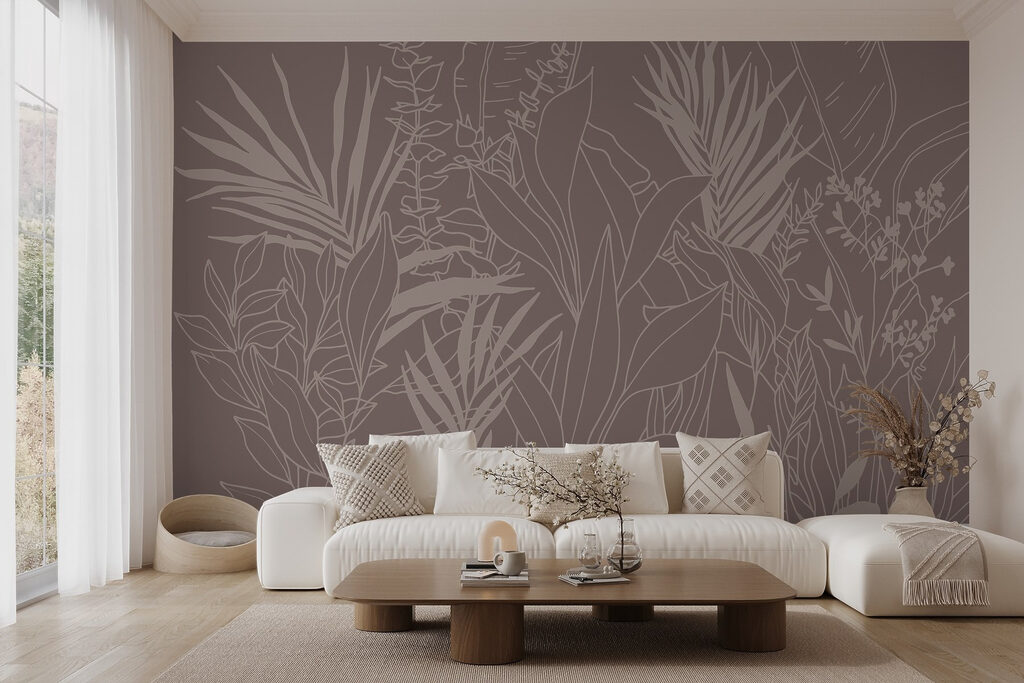 Ramos tropicais em linhas — interior 2