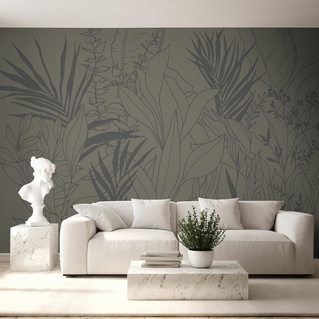 Ramos tropicais em linhas — interior 1