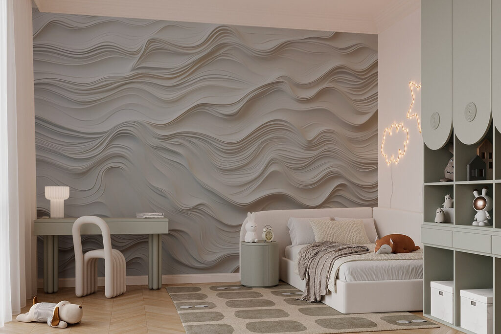 Ondas em linhas brancas — interior 2