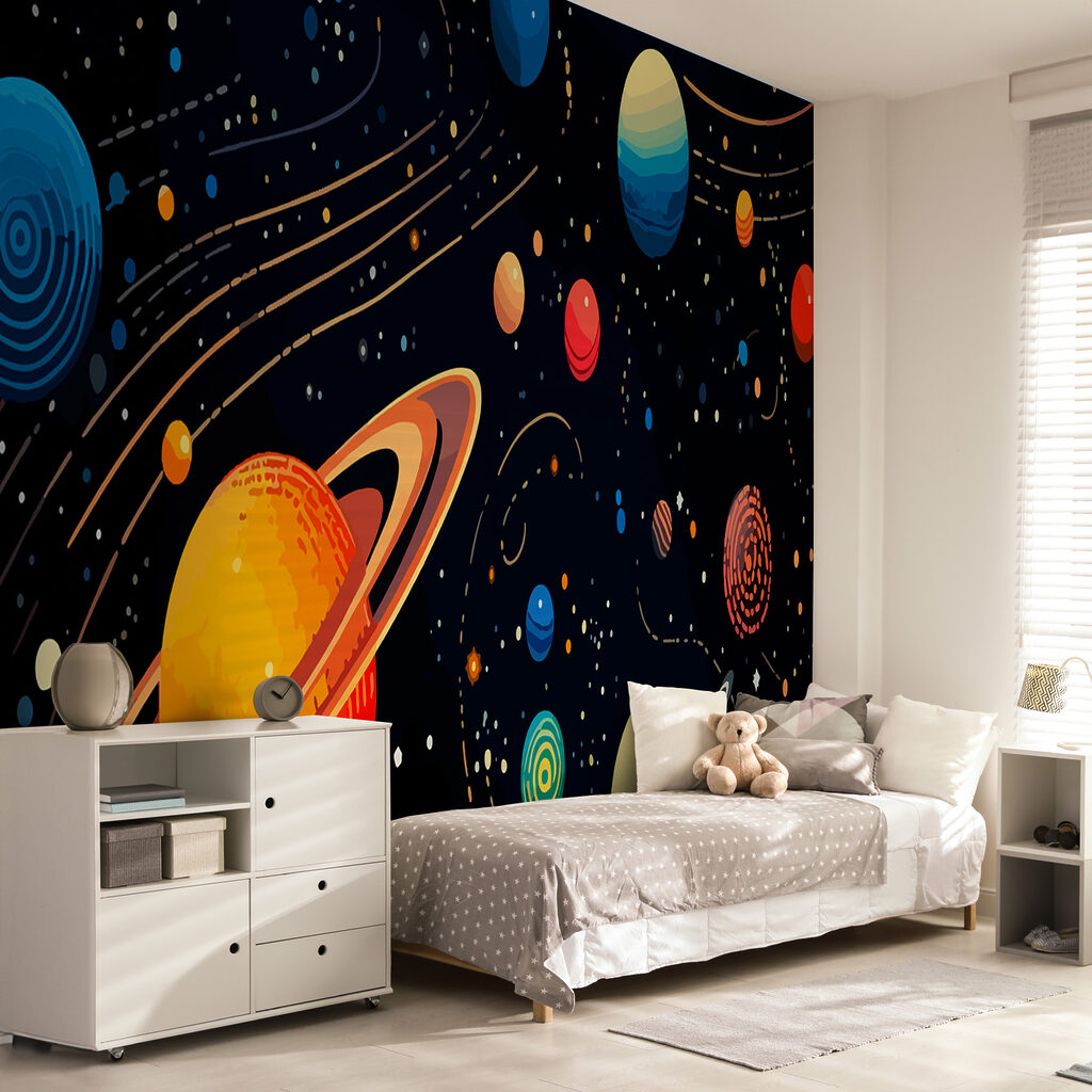 Planetas em órbitas douradas — interior 3