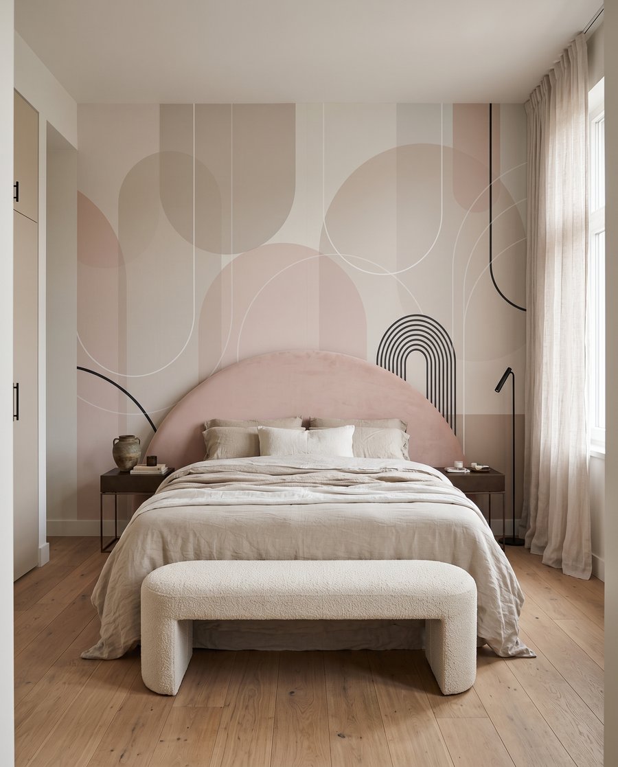 Arcos com círculos pastel — interior 2