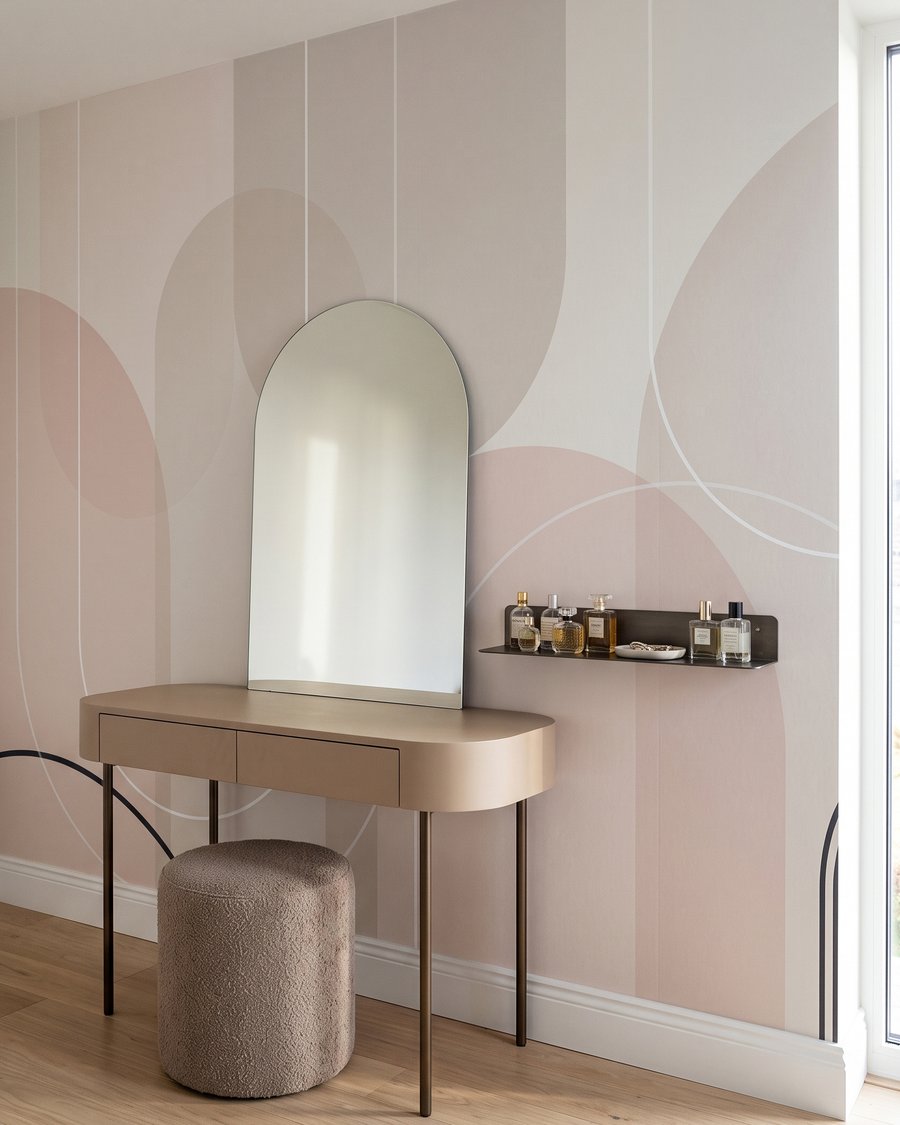 Arcos com círculos pastel — interior 3