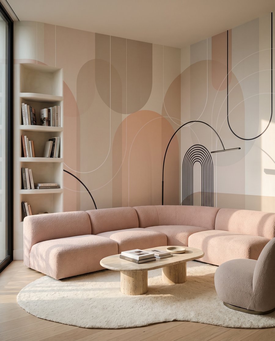Arcos com círculos pastel — interior 5