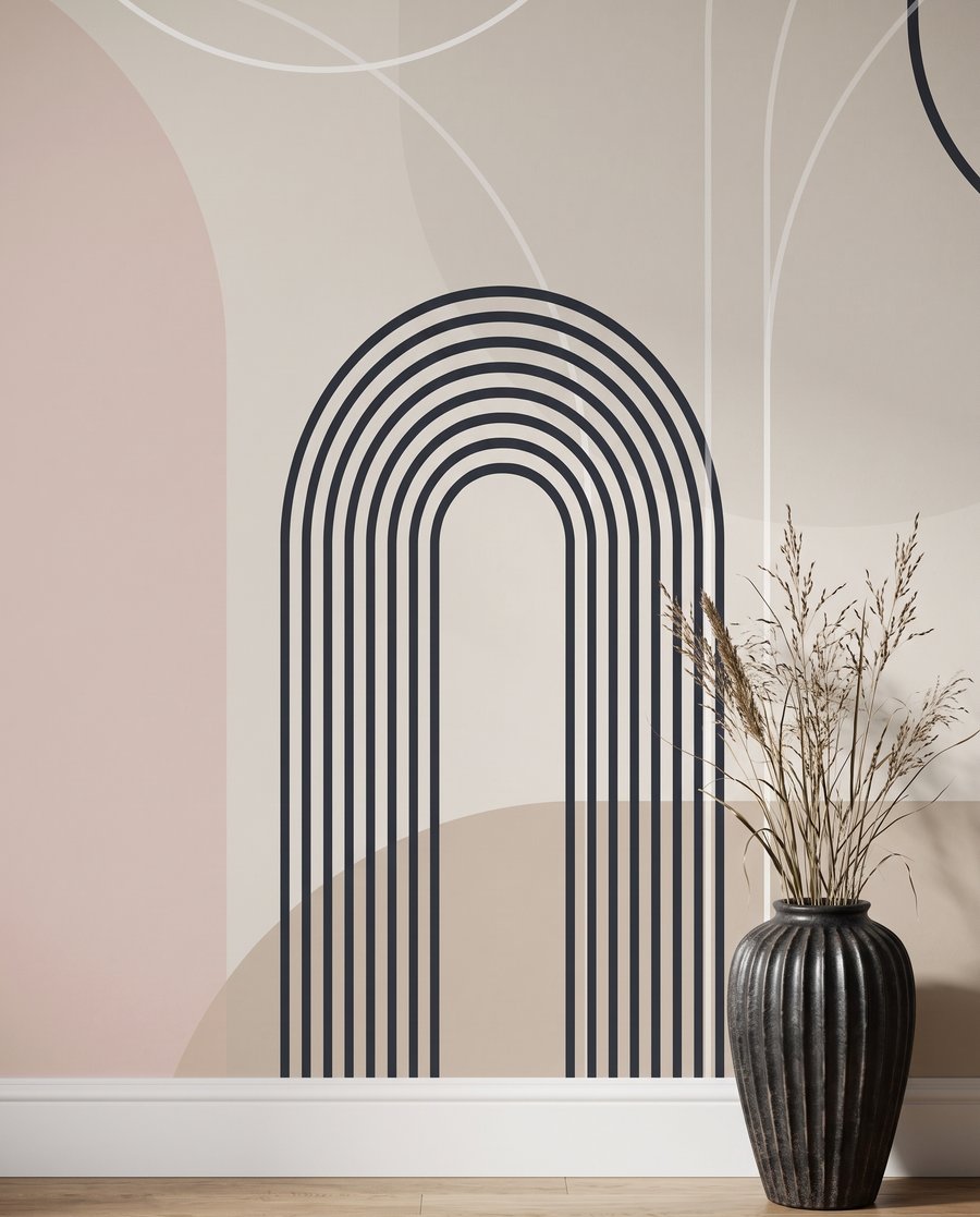 Arcos com círculos pastel — interior 8