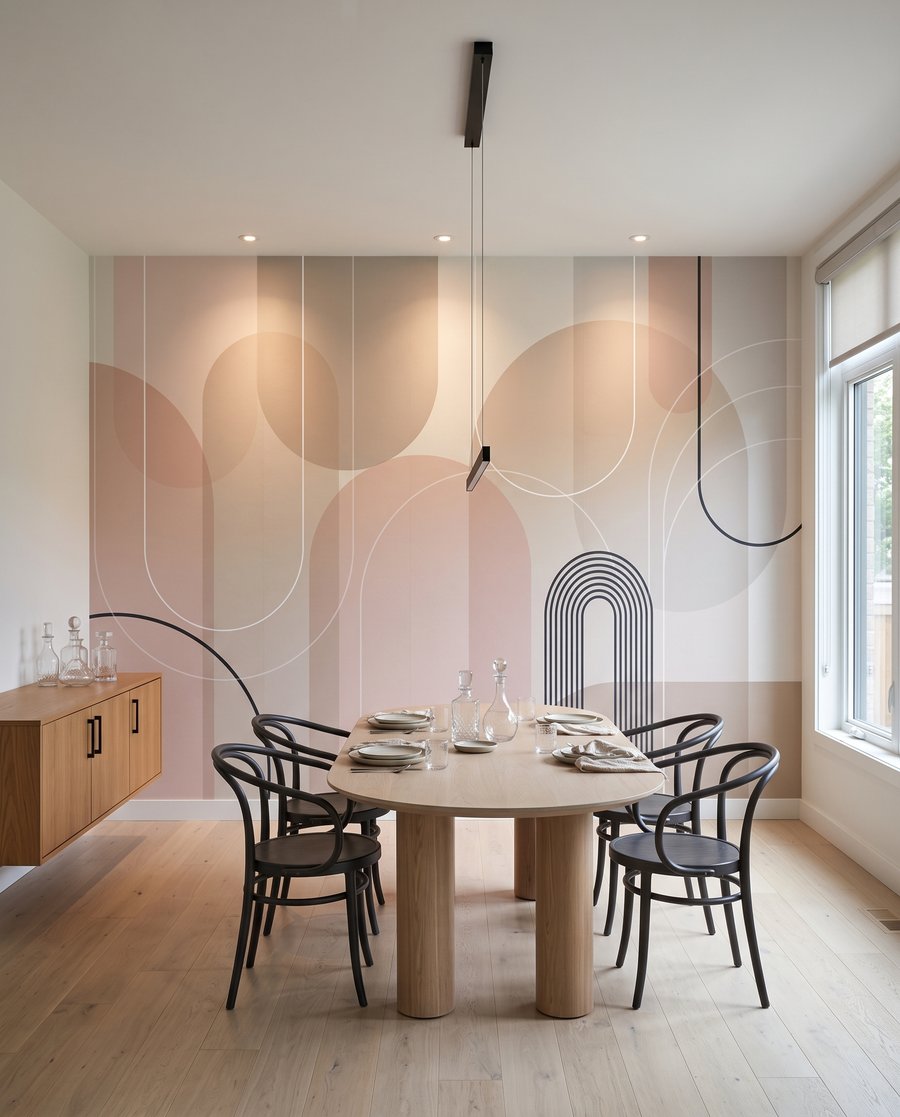 Arcos com círculos pastel — interior 10