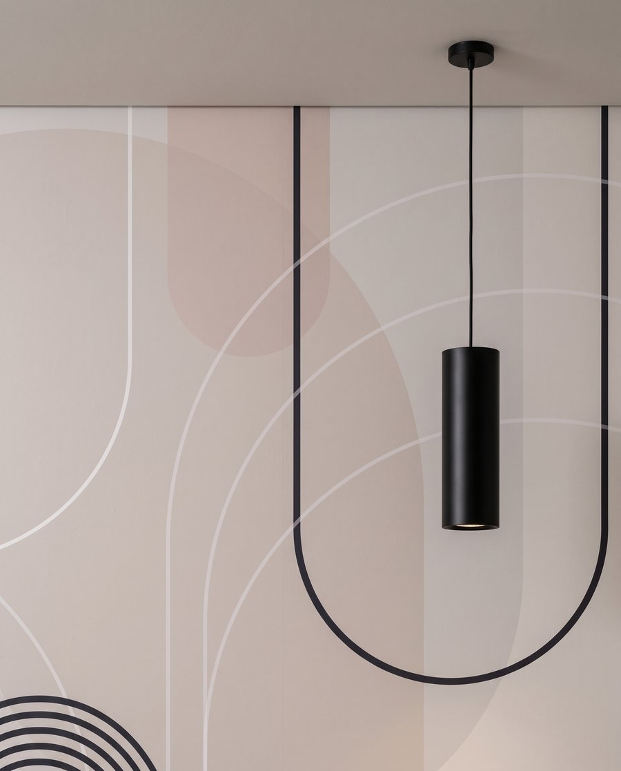 Arcos com círculos pastel — detalhe