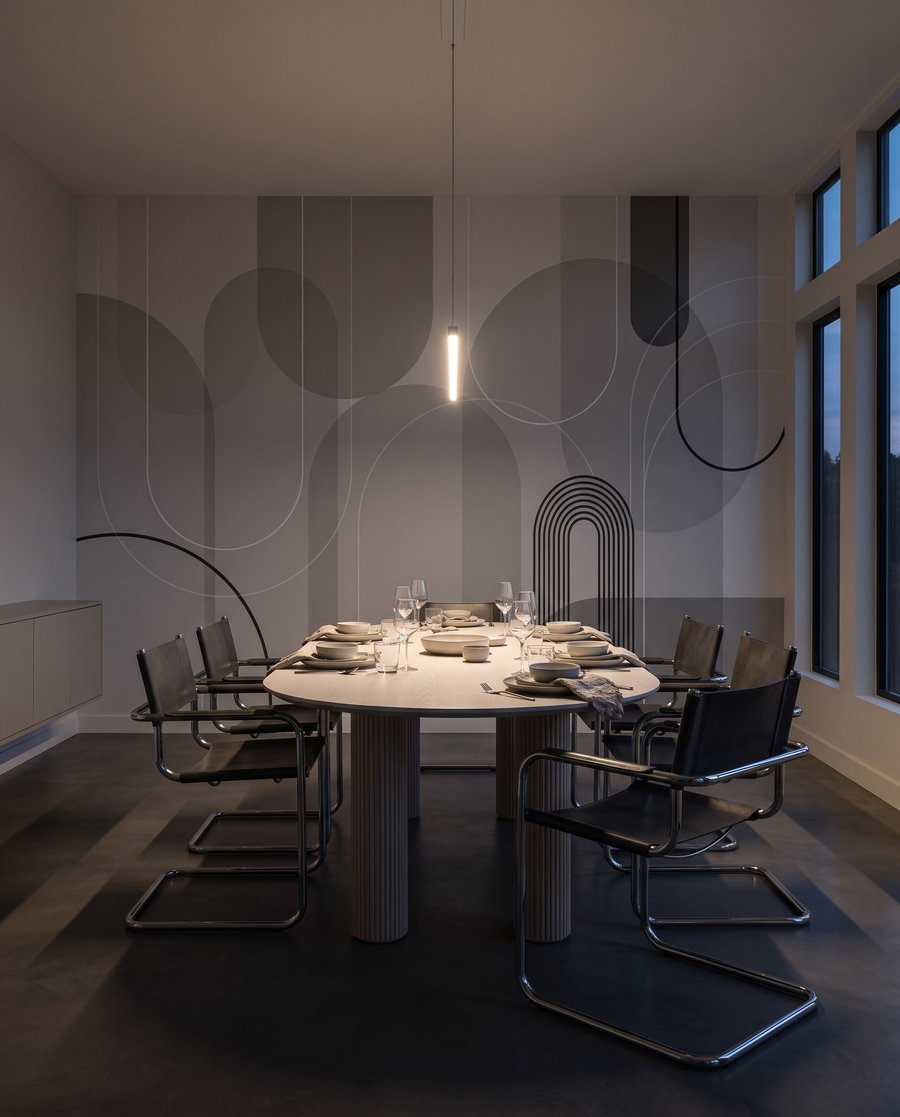 Arcos com círculos pastel — interior 6