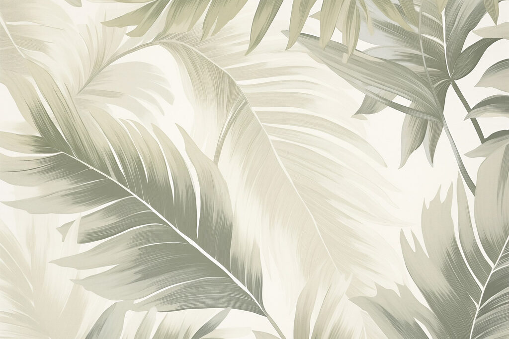 Folhas de palmeira sobrepostas — design completo