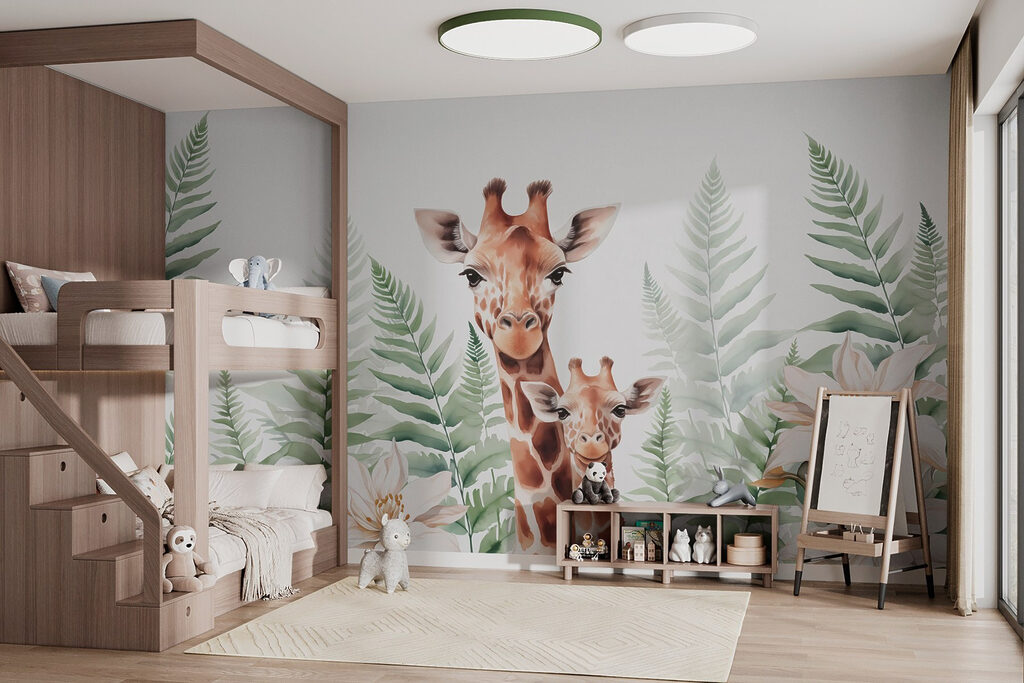 Girafas entre fetos — interior 1