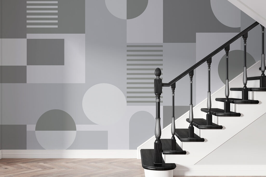 Formas redondas em cinzento — interior 2