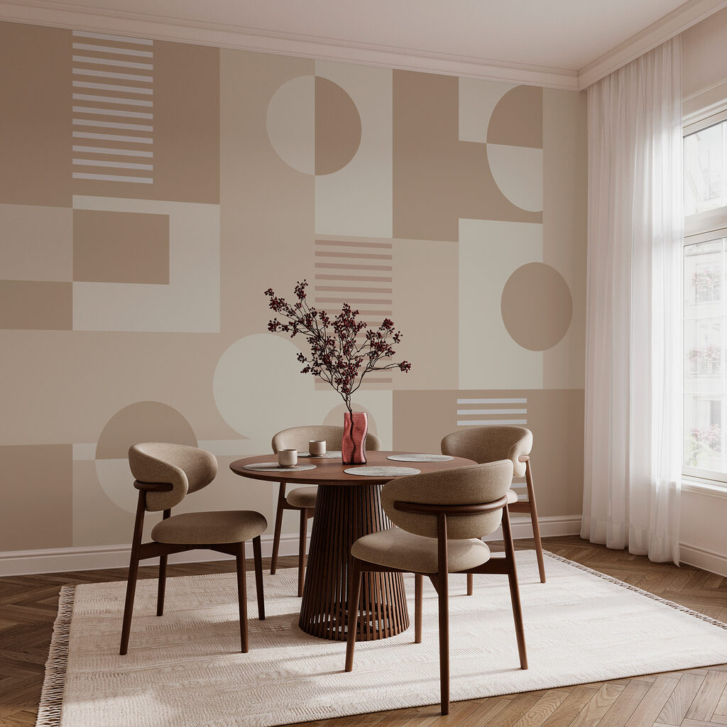 Formas redondas em cinzento — interior 3