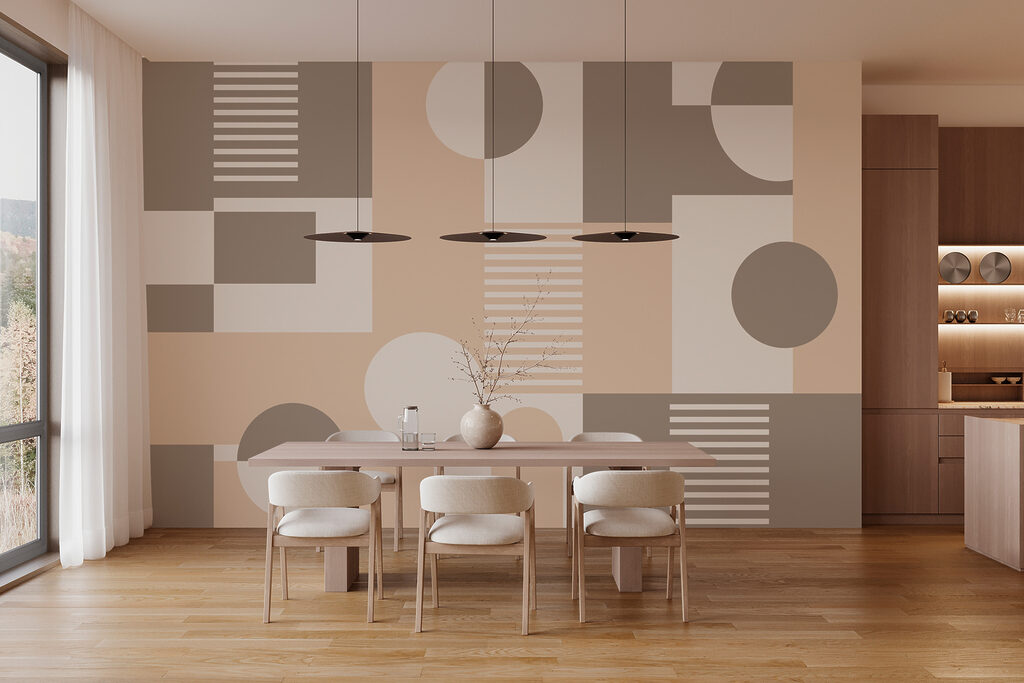 Formas redondas em cinzento — interior 3