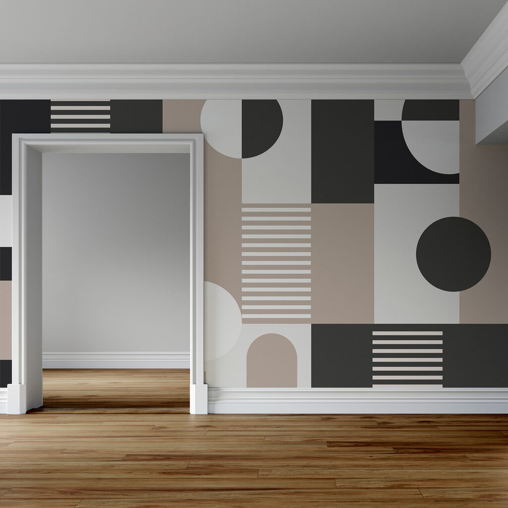 Formas redondas em cinzento — interior 1