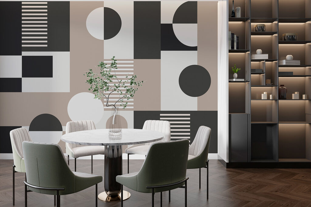 Formas redondas em cinzento — interior 2