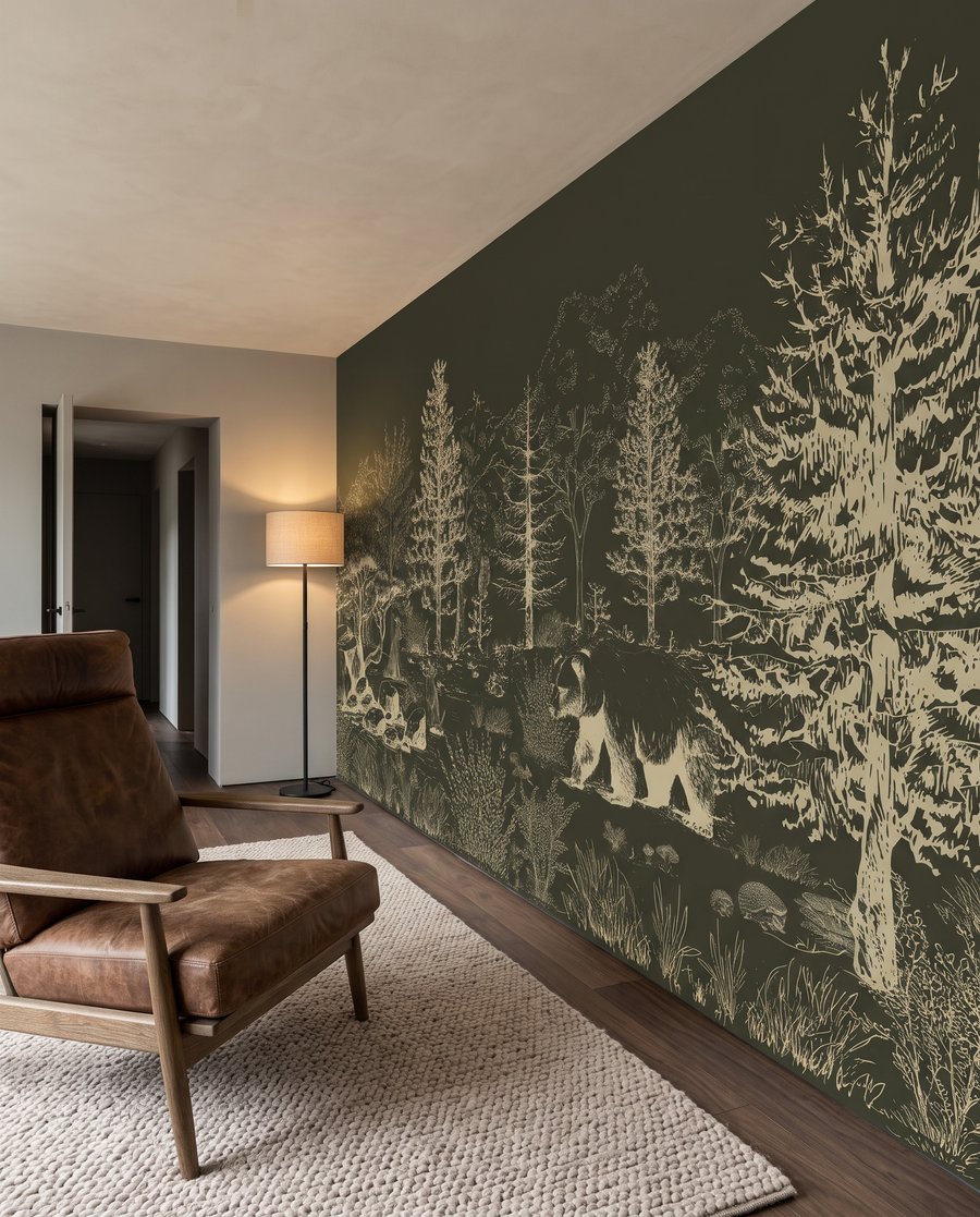 Ursos desenhados no bosque — interior 4