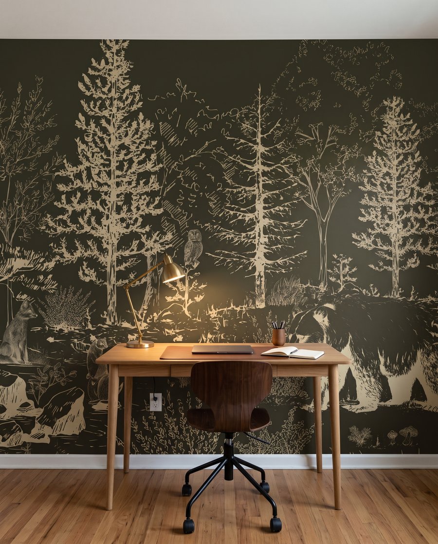 Ursos desenhados no bosque — interior 6