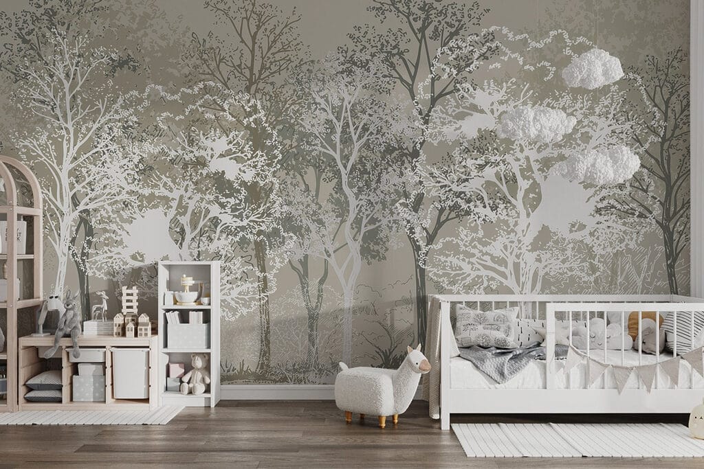 Árvores em linhas contrastantes — interior 5