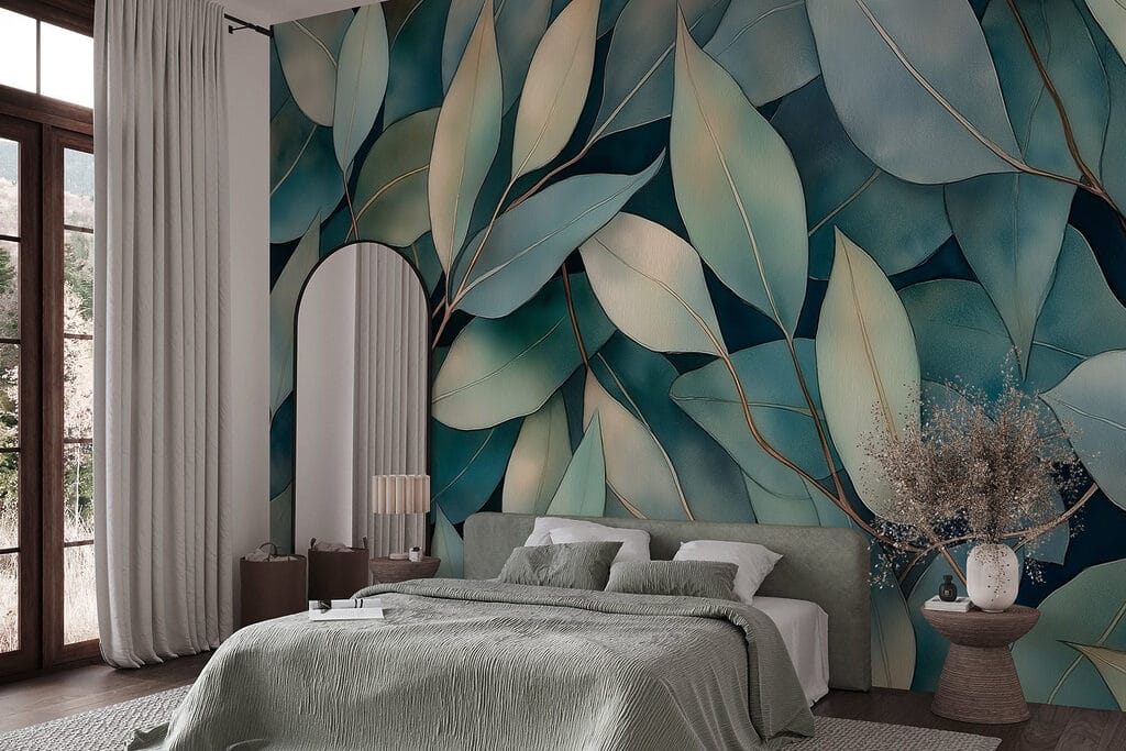 Folhas longas sobrepostas — interior 1