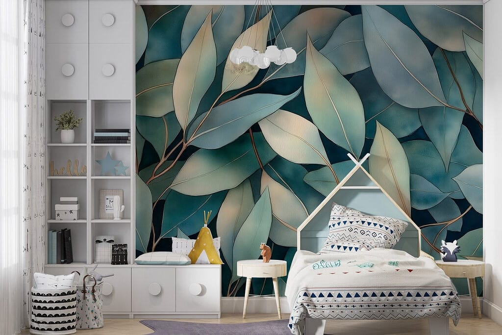 Folhas longas sobrepostas — interior 5