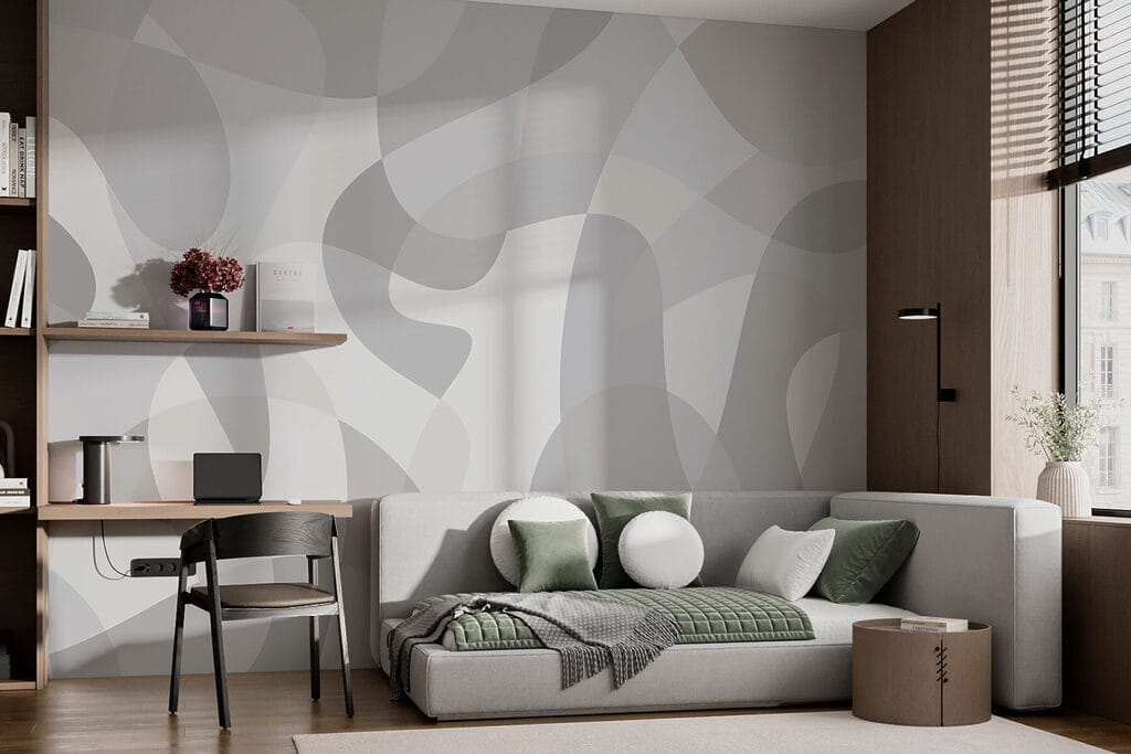 Formas transparentes sobrepostas — interior 1