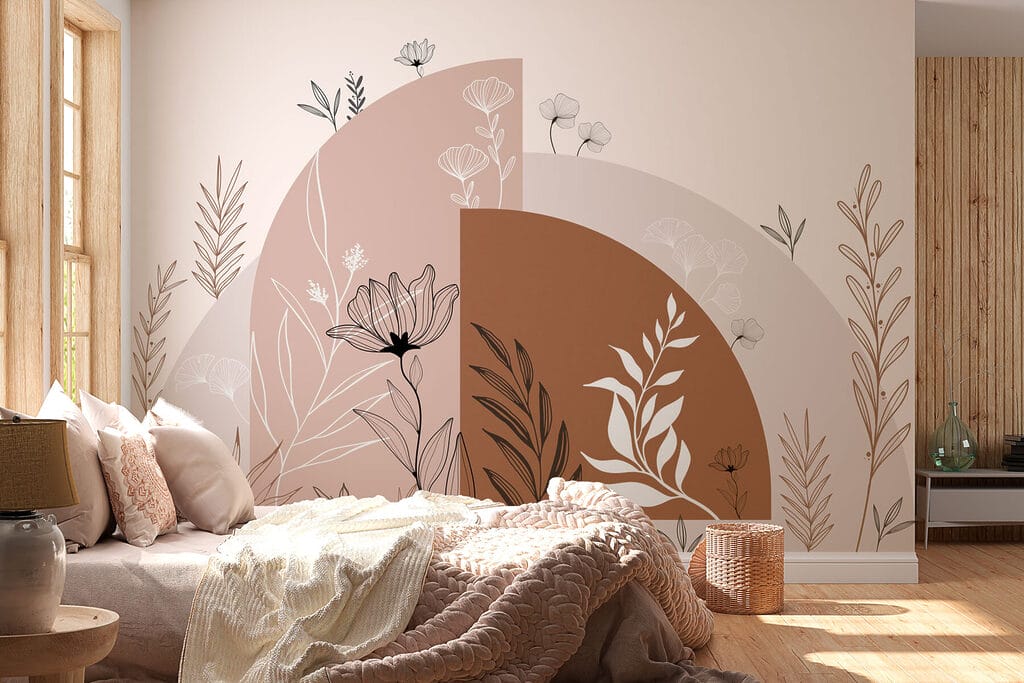 Flores sobre formas redondas — interior 2