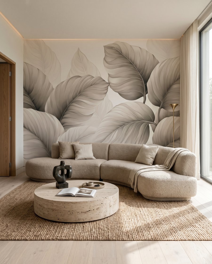 Grandes folhas com veios — interior 3