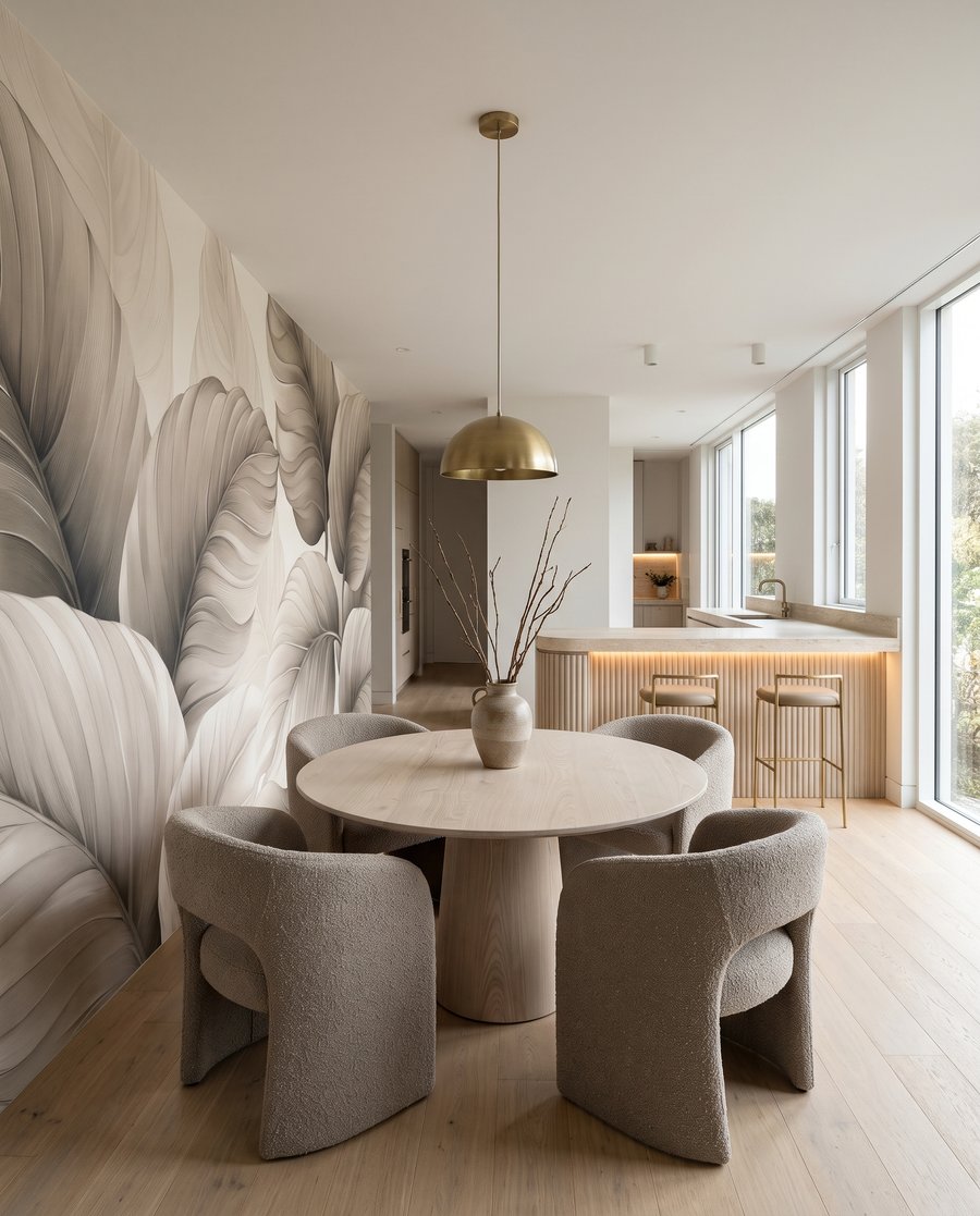 Grandes folhas com veios — interior 6